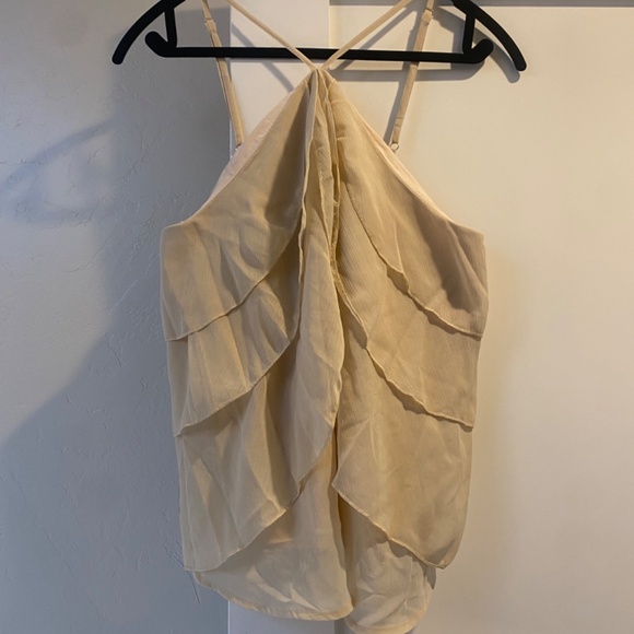 Floral Ruffle Halter Cami Top - Picture 2 of 6